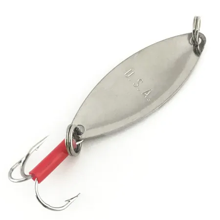 Mepps Spoon 1 Blinker, Nickel / Rot, 7g, Wabenmuster, #8944