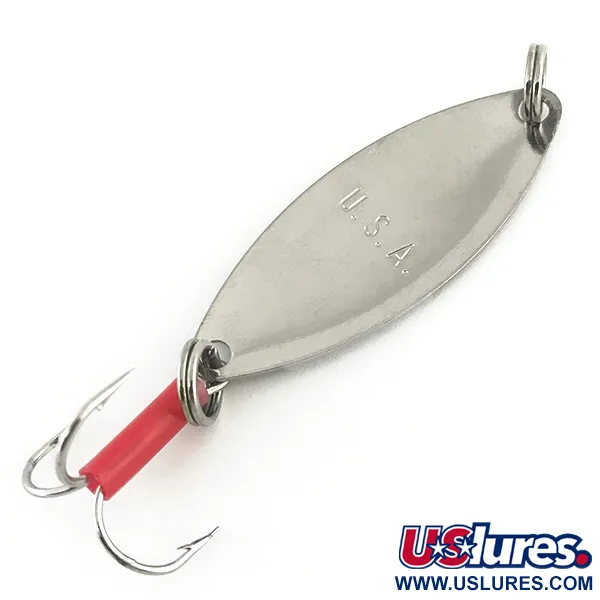 Mepps Spoon 1 Blinker, Nickel / Rot, 7g, Wabenmuster, #8944