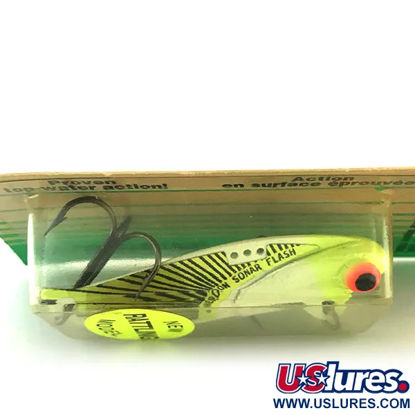 Heddon Rattling Sonar Flash 433F UV Zikade, Chartreuse, 14g, UV, #8948