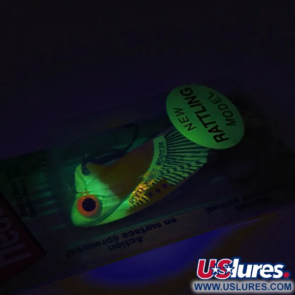 Heddon Rattling Sonar Flash 433F UV Zikade, Chartreuse, 14g, UV, #8948