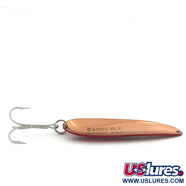 Eppinger Dardevle Blinker, Rot/Weiß/Kupfer, 28g, Vintage-Klassiker, #8957