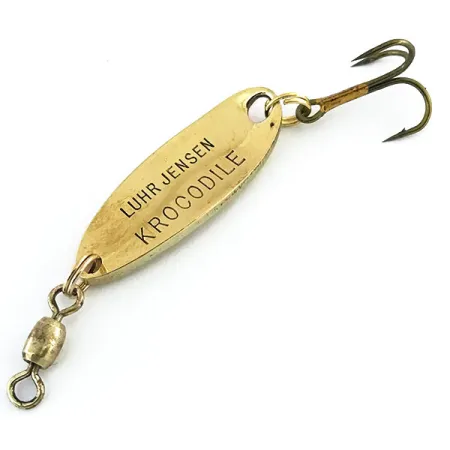 Luhr Jensen Krocodile Blinker, Gehämmertes Gold/Orange, 7g, #8961