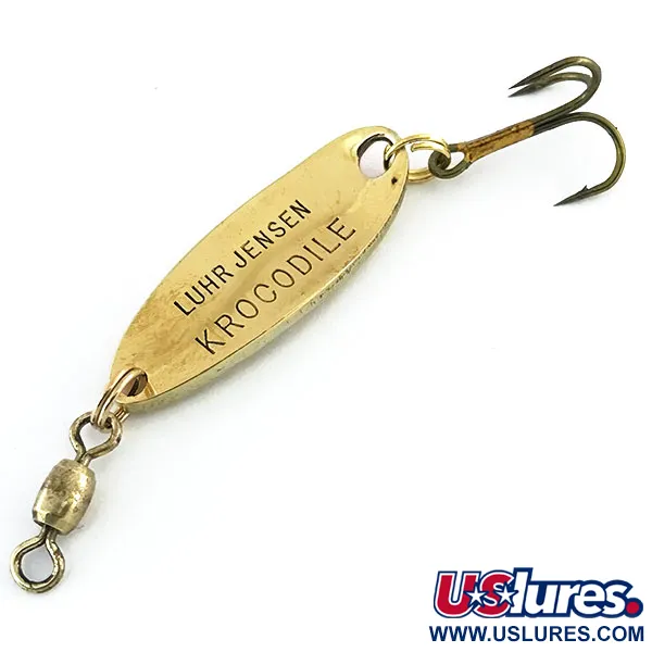 Luhr Jensen Krocodile Blinker, Gehämmertes Gold/Orange, 7g, #8961