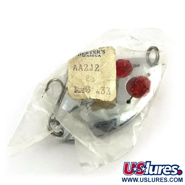 Herter's Glass eye spoon Blinker, Nickel/Rot, 11g, Glasaugen, #8987