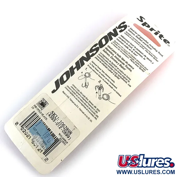 Johnson Sprite Gold Plated Blinker, Gold 24k, 14g, #8995