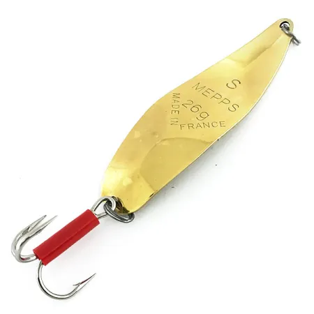 Mepps Syclops 3 Custom Blinker, Gold / Green / Red, 26g, #9009