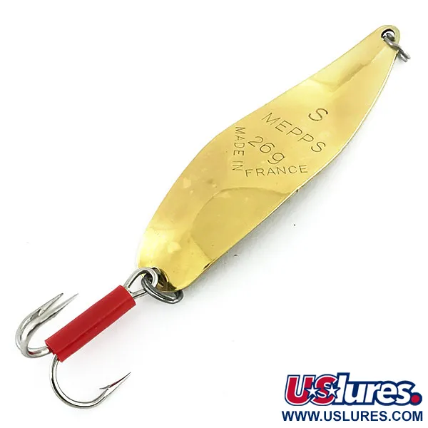 Mepps Syclops 3 Custom Blinker, Gold / Green / Red, 26g, #9009