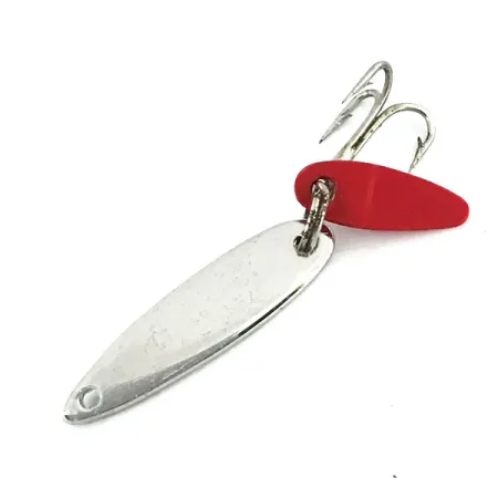 Bay de Noc Swedish Pimple Pimpel, Nickel, 2g, rote Lockflosse, #9014