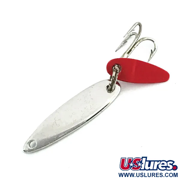 Bay de Noc Swedish Pimple Pimpel, Nickel, 2g, rote Lockflosse, #9014