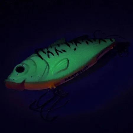 Matzuo Lipless Vibrationsköder, Green Tiger, 14g, Glow-Effekt, #9020