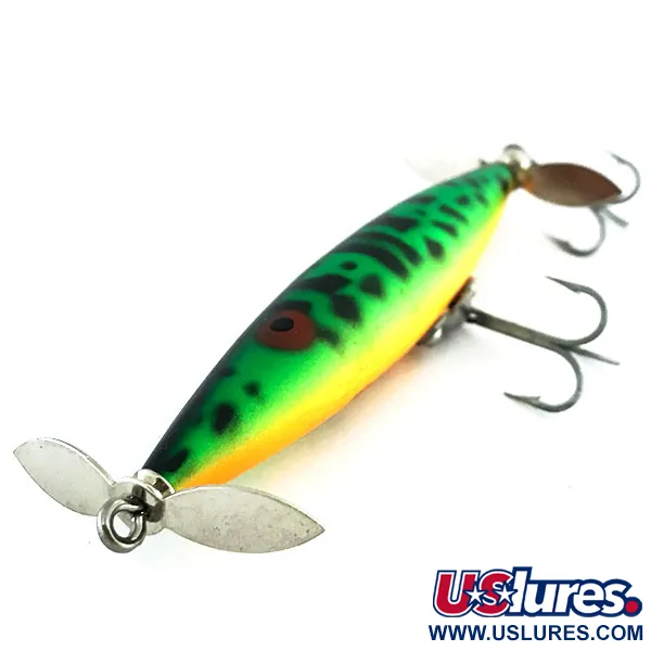 Heddon Dying Flutter Oberflächenköder, Fire Tiger, 11g, Propeller, #9022