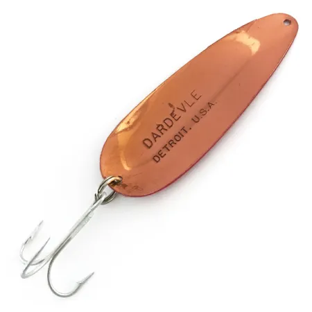 Eppinger Dardevle Blinker, Rot/Weiß/Kupfer, 28g, Kupferrücken, #9048