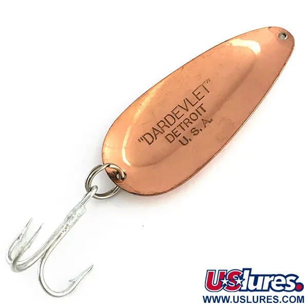 Dardevle Dardevlet Blinker, Kupfer, 21g, Detroit-Stempel, #9049