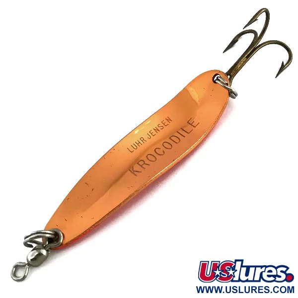 Luhr Jensen Krocodile Die #4 UV Blinker, Kupfer/Orange, 14g, UV, #9057