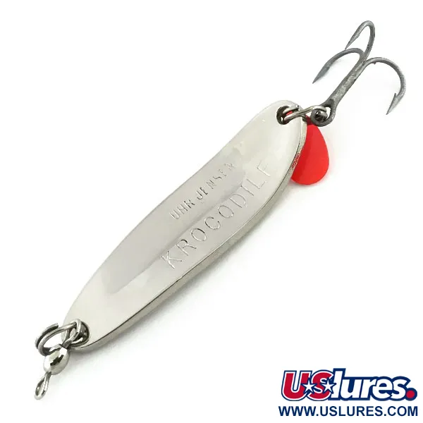 Luhr Jensen Krocodile Die #3 Blinker, Nickel/Hologramm, 14g, #9075