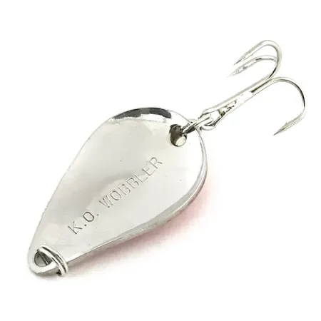 Acme K.O. Wobbler Blinker, Nickel / Rot, 7g, Sonic Flipper Tail, #9079