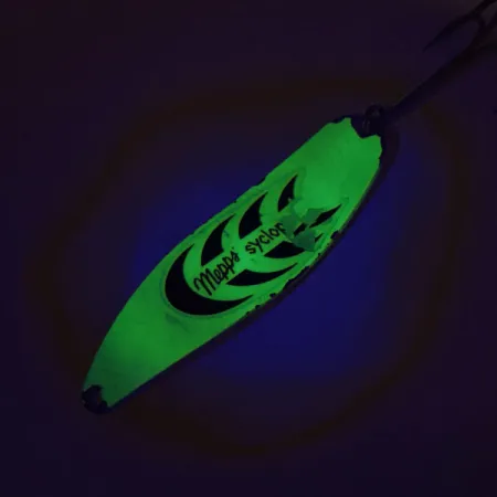 Mepps Syclops 3 Blinker, Chartreuse/Silber, 26g, leuchtend, #9090