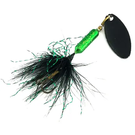 Worden’s Original Rooster Tail Spinner, Schwarz / Grün, 3.6g, #9094