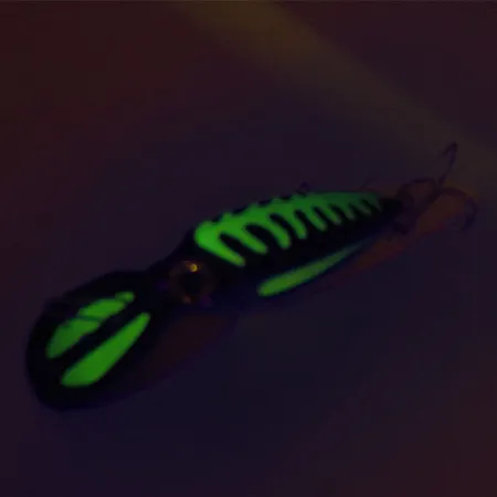 The Producers Willy's Worm UV Wobbler, Schwarz/Grün, 8g, UV, #9129