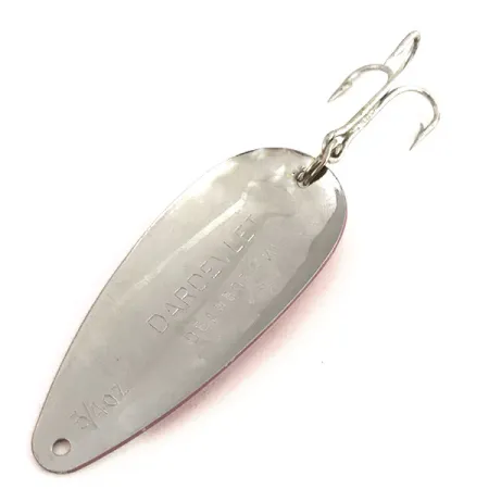 Dardevle Dardevlet Blinker, Rot/Weiß/Nickel, 21g, Hammerschlag, #9140