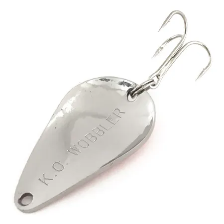 Acme K.O. Wobbler Blinker, Nickel / Rot, 14g, High-Flash Finish, #9155
