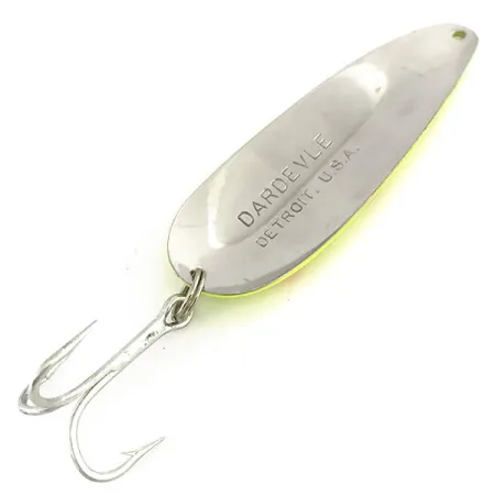 Eppinger Dardevle UV Blinker, Gelb/Rot/Nickel, 28g, UV-aktiv, #9163