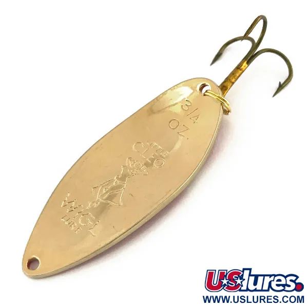 Seneca Little Cleo (Hula Girl) Blinker, Rot / Gold, 21g, Vintage, #9173