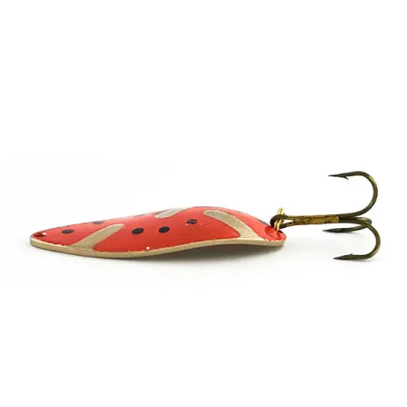 Seneca Little Cleo (Hula Girl) Blinker, Rot / Gold, 21g, Vintage, #9173