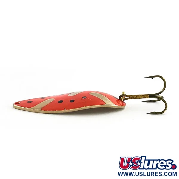 Seneca Little Cleo (Hula Girl) Blinker, Rot / Gold, 21g, Vintage, #9173