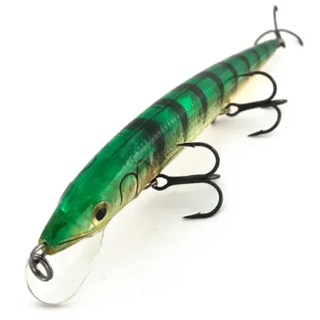 Rapala Husky Jerk HJ 14 Suspender, Green Tiger, 18g, Rassel, #9202