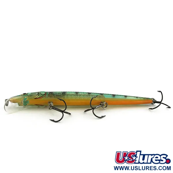 Rapala Husky Jerk HJ 14 Suspender, Green Tiger, 18g, Rassel, #9202