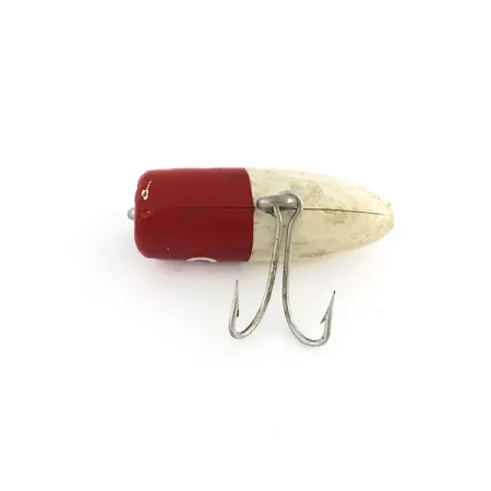 South Bend Fly-Oreno Oberflächenköder, Rot/Weiß, 1,6g, Holz, #9227