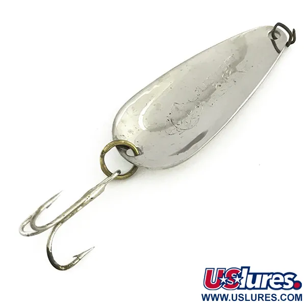 Nebco FlashBait 2662 Blinker, Hammerschlag-Nickel, 8g, Vintage, #9268