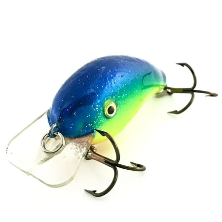 Strike King KVD 1.5 Hard Knock Crankbait, Chart/Blau-Glitzer, 10g, #9280