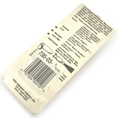 Fred Arbogast Hula Popper Oberflächenköder, Gelb/Rot, 5.3g, Skirt, #9299