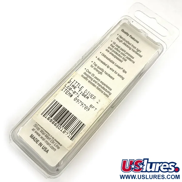 Renegade Lunker Diver UV Wobbler, Fire Tiger, 11g, UV-aktiv, #9309