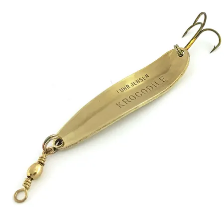 Luhr Jensen Krocodile Die #4 Blinker, Gehämmertes Gold, 14g, #9315