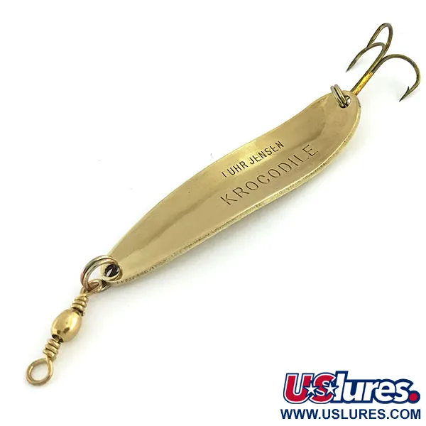 Luhr Jensen Krocodile Die #4 Blinker, Gehämmertes Gold, 14g, #9315