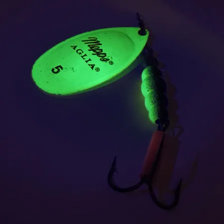 Mepps Aglia 5 UV Spinner, Chartreuse Fluo UV, 14g, UV-aktiv, #9325
