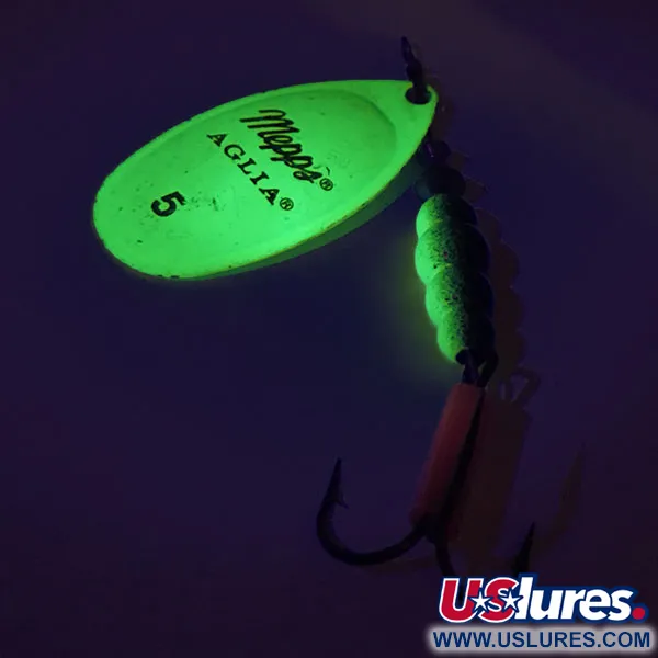 Mepps Aglia 5 UV Spinner, Chartreuse Fluo UV, 14g, UV-aktiv, #9325