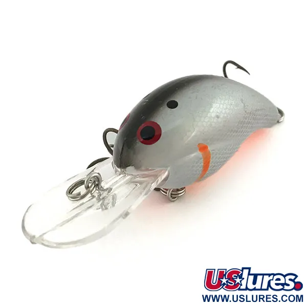 Bandit 200 Tieftauchender Crankbait, Silber-Orange, 8,5g, Rassel, #9351