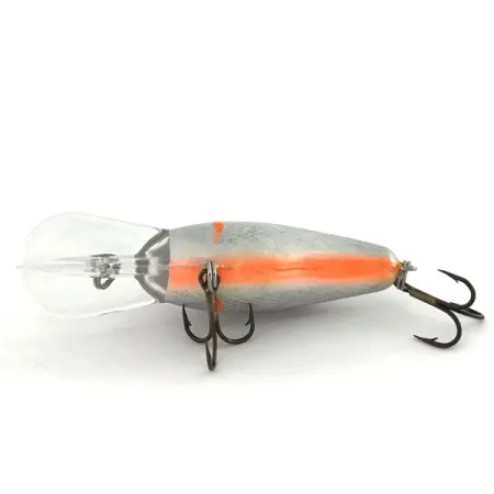 Bandit 200 Tieftauchender Crankbait, Silber-Orange, 8,5g, Rassel, #9351