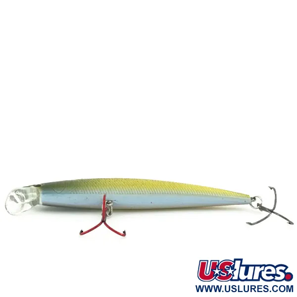 Matzuo Phantom Minnow Wobbler, Grün/Gold, 9g, Rassel, #9475