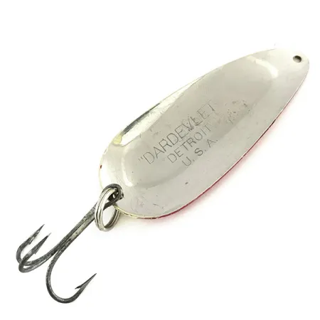 Eppinger Dardevle Dardevlet Blinker, Nickel/Rot, 21g, Vintage, #9376