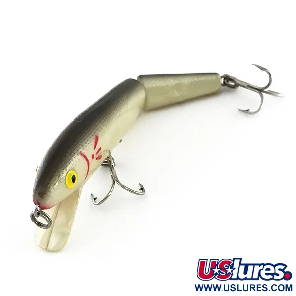 Cotton Cordell Red Fin Jointed Wobbler, White Pearl, 10.5g, flach, #9382