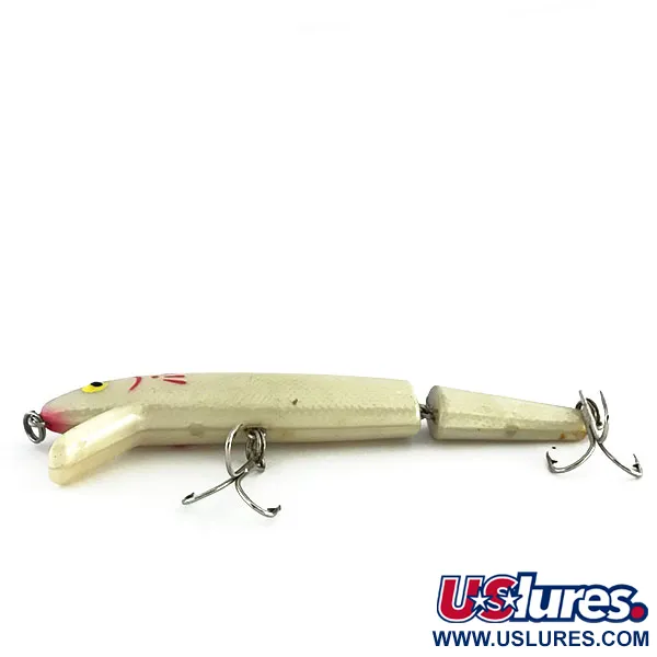 Cotton Cordell Red Fin Jointed Wobbler, White Pearl, 10.5g, flach, #9382