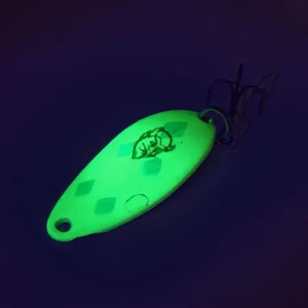 Eppinger Dardevle Devle Dog 5200 Blinker, Nickel/Chartreuse, 7g, #9384