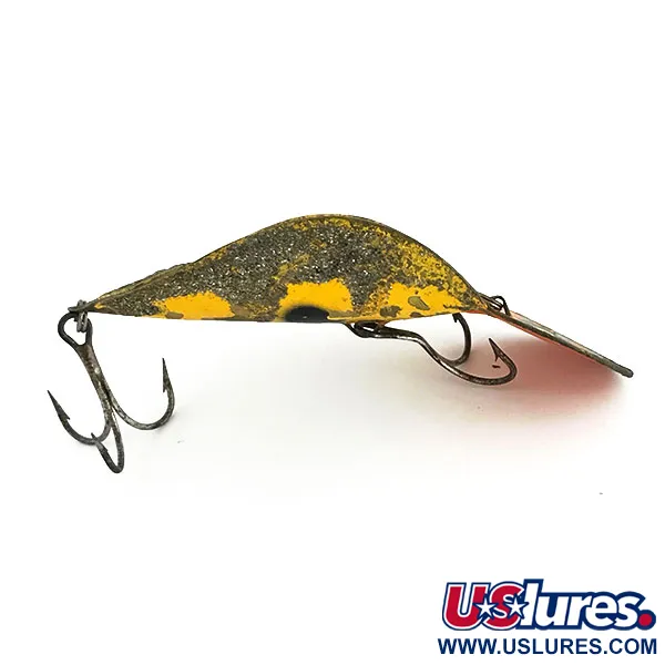 Buck Perry Spoonplug Köder, Gelb/Messing/Rot, 21g, #9390