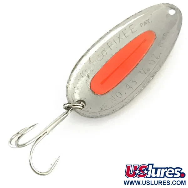 Nebco Pixee UV Blinker, Hammerschlag-Nickel/Pink, 24g, UV-Ei, #9460