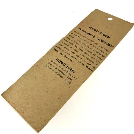 Hydro Lures Weedless Hydro Spoon, Weiß / Schwarz, 14g, Krautschutz, #9466